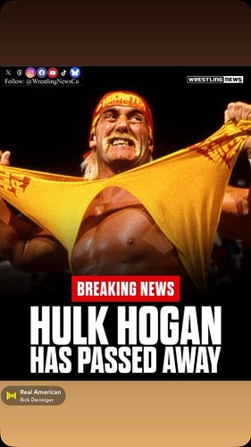 #TheFinalBell #ChaosCrew #RestInPowerHogan #RKBDLife #HulkamaniaForever #LoudLegends #WhatchaGonnaDo #WrestleInPeace
#hulkhogan