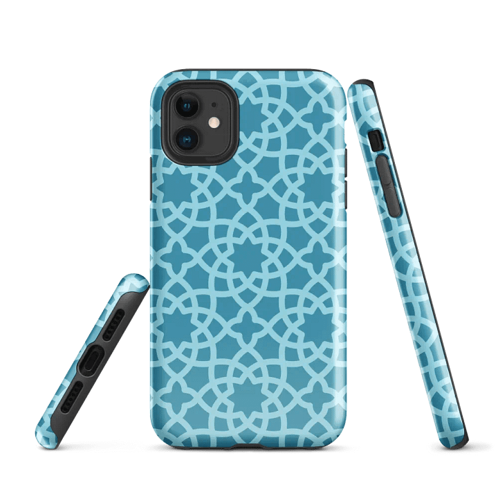 Arabesque Blue iPhone® Tough Case product image (1)