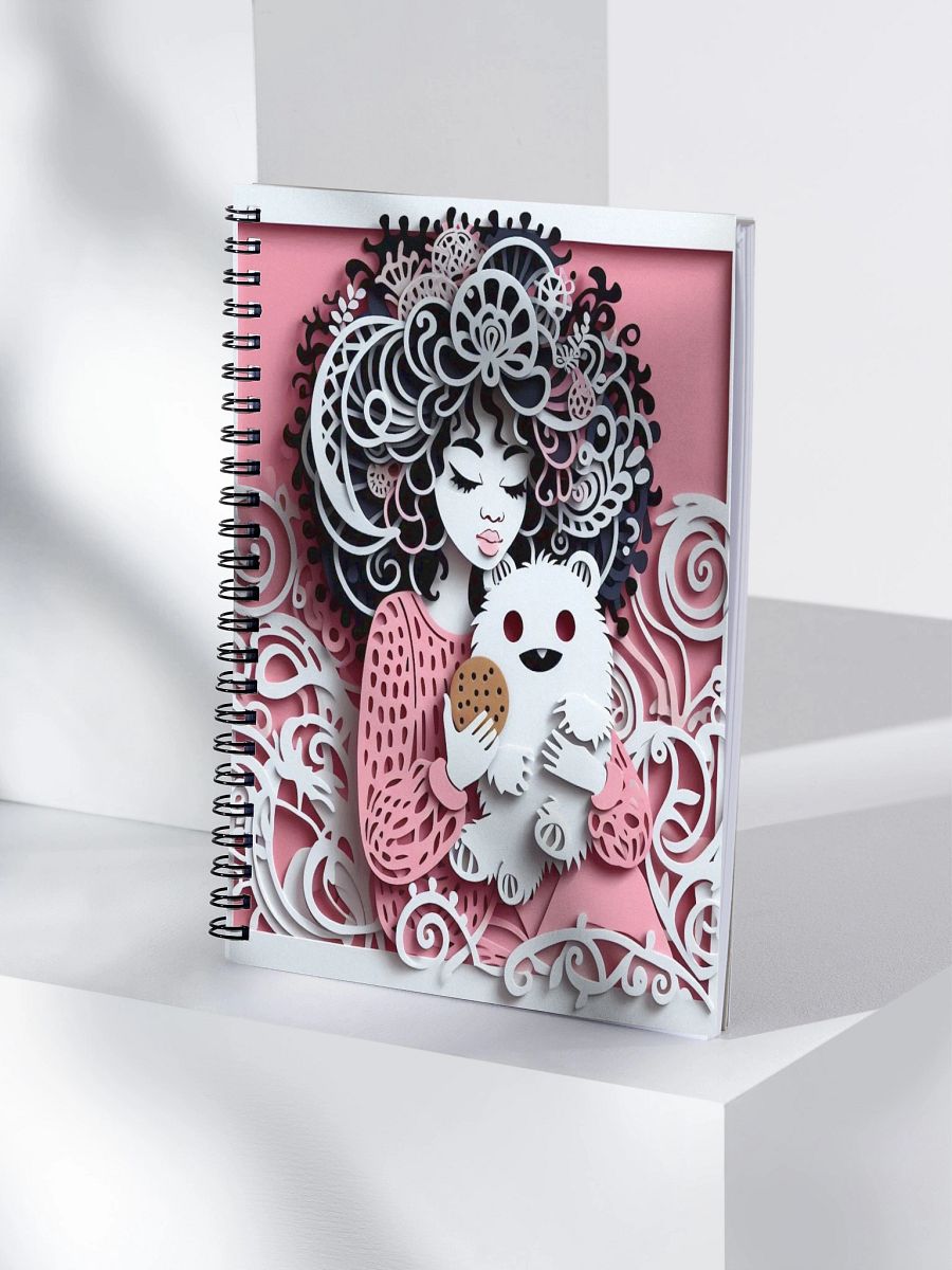 Whimsical Spirals Spiral Notebook product image (4)