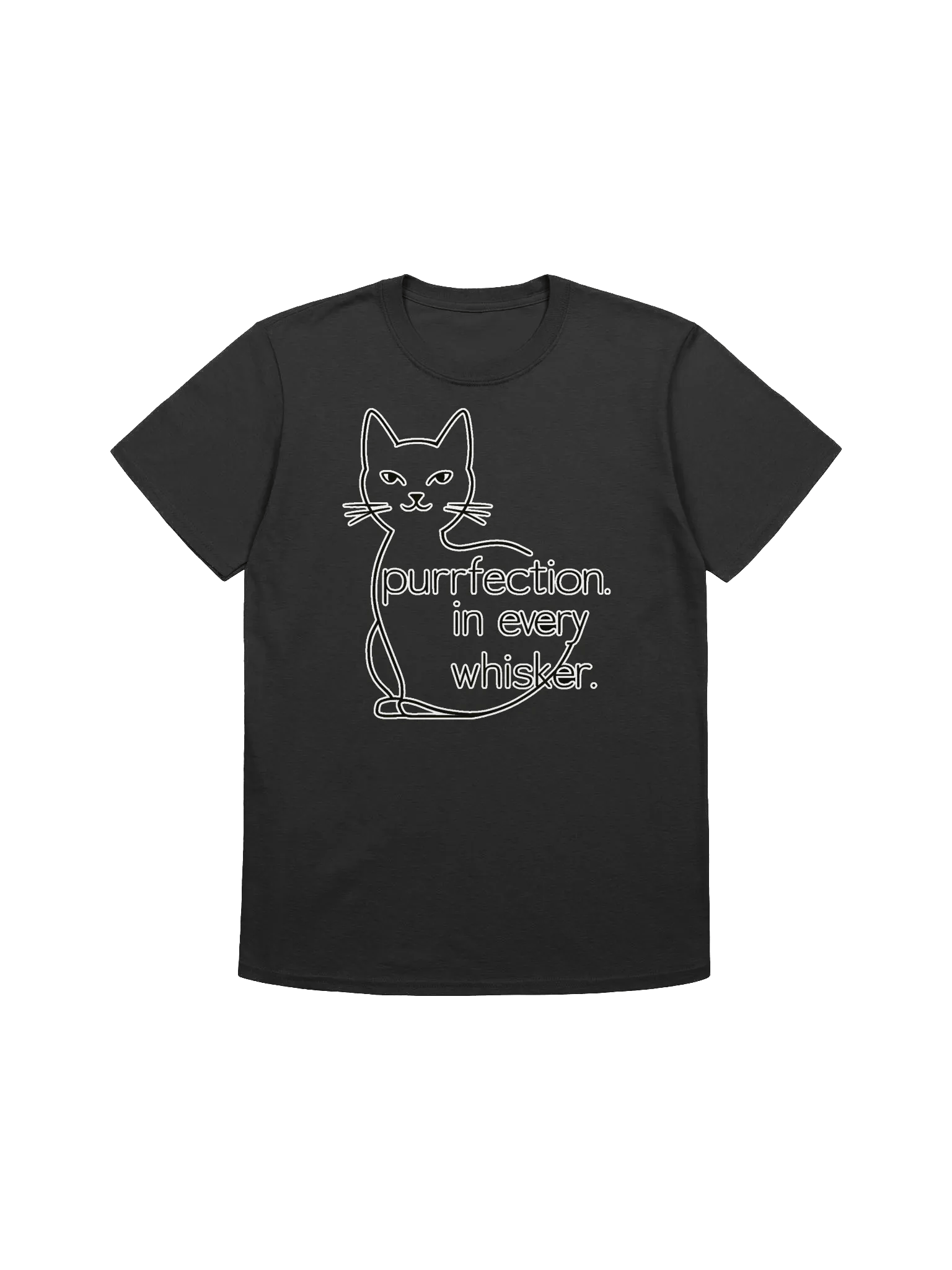 Cat Lover - Purrfection in Simplicity - A Cat's Elegance T-Shirt product image (5)