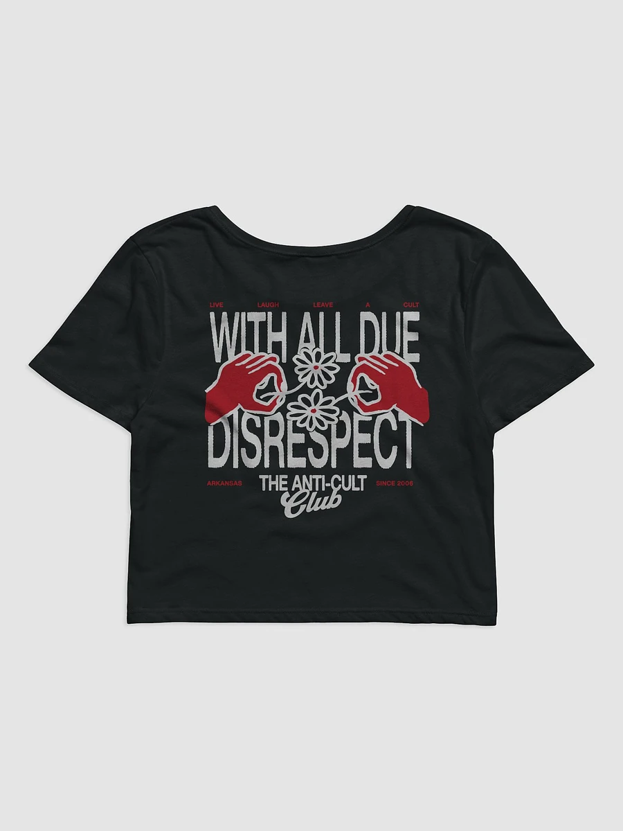 With All Due Disrespect Crop (black) product image (4)