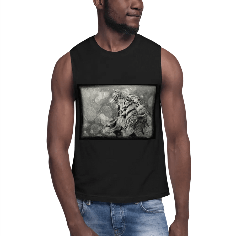Nashīnasu - Roaring Tiger Drawing Muscle Tank product image (6)