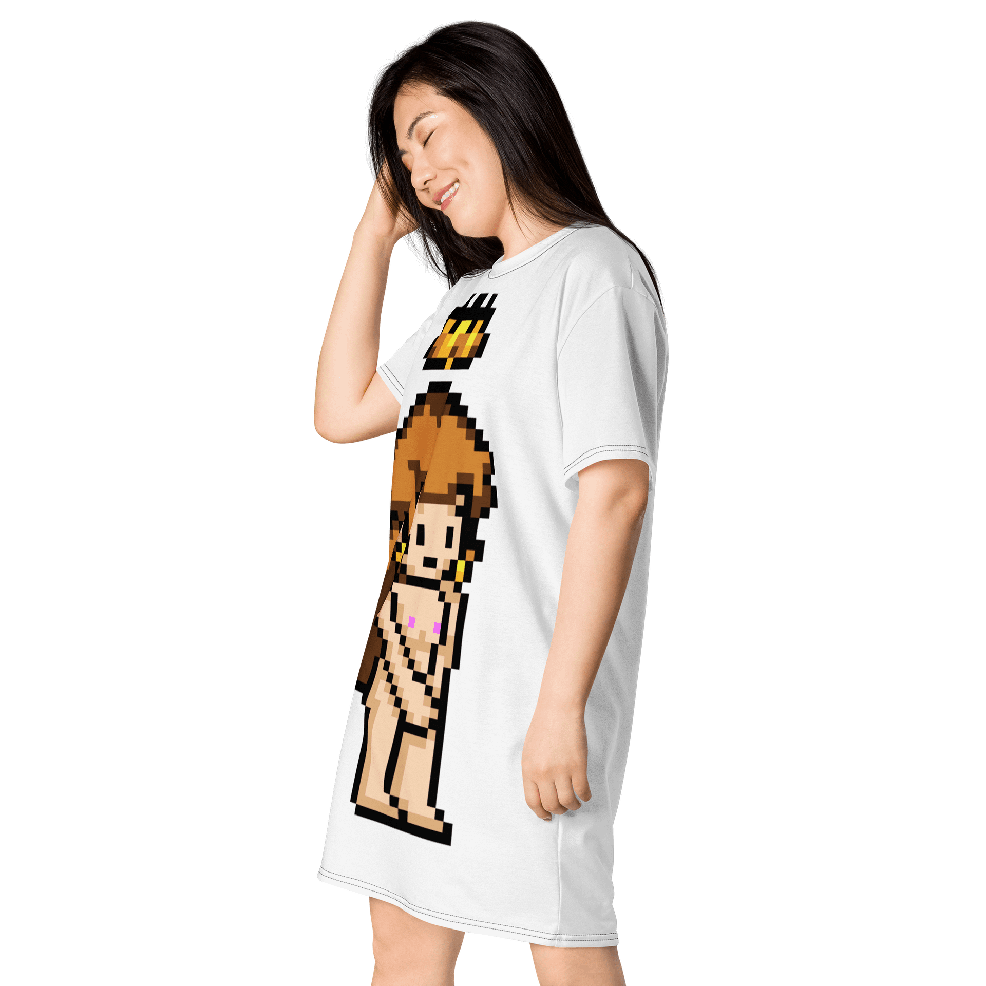 Pixel Queen 👑 T-Shirt Dress #51 product image (3)