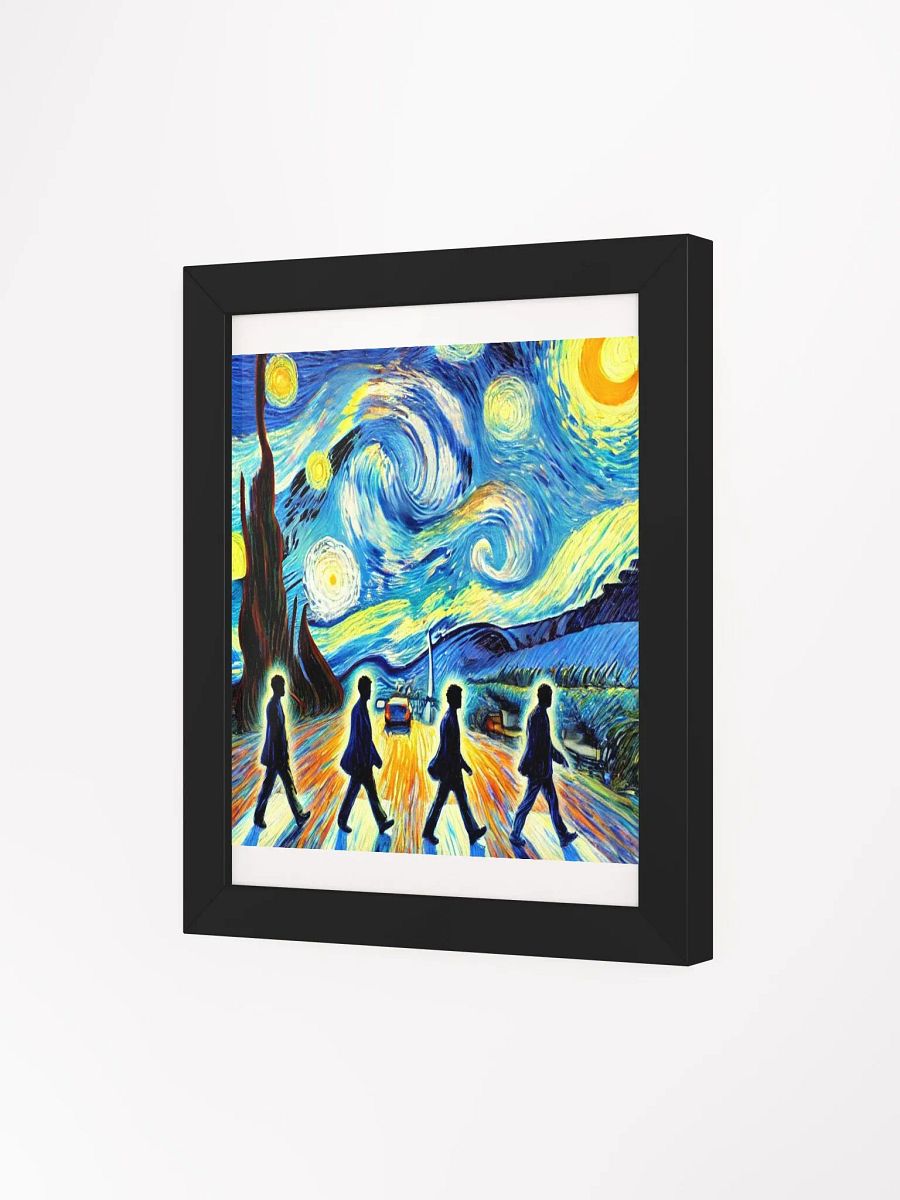 🖼️ Abbey Road Van Gogh-Inspired Framed Print – Legendary Music Meets Timeless Art product image (3)