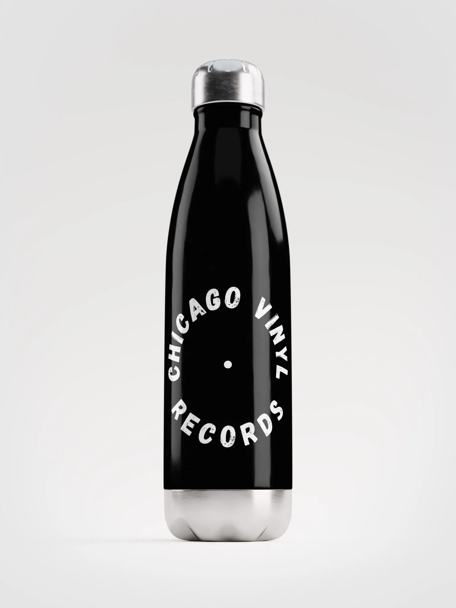 Chicago Vinyl Records Stainless Steel Bottle product image (1)