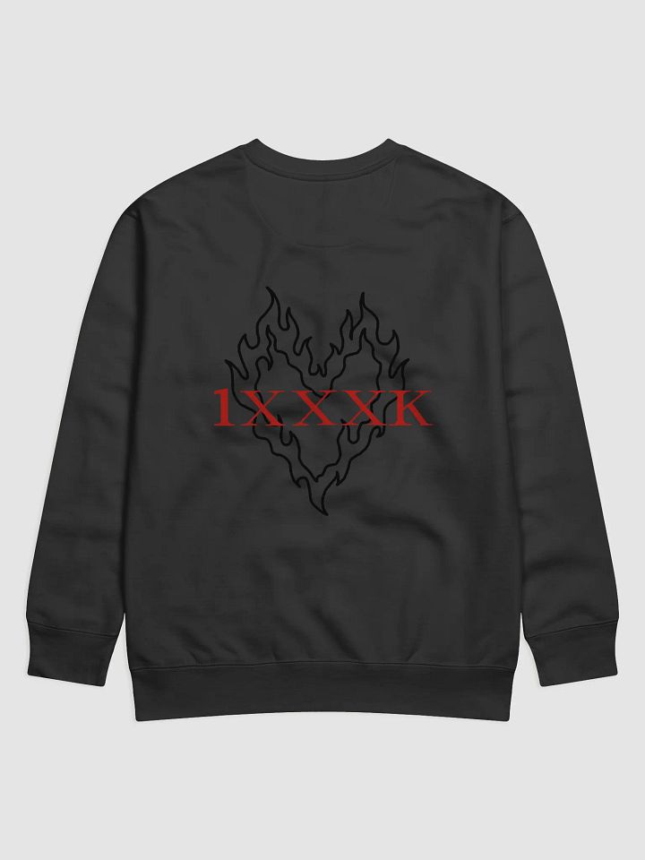 Fiery Black Heart Crewneck product image (2)