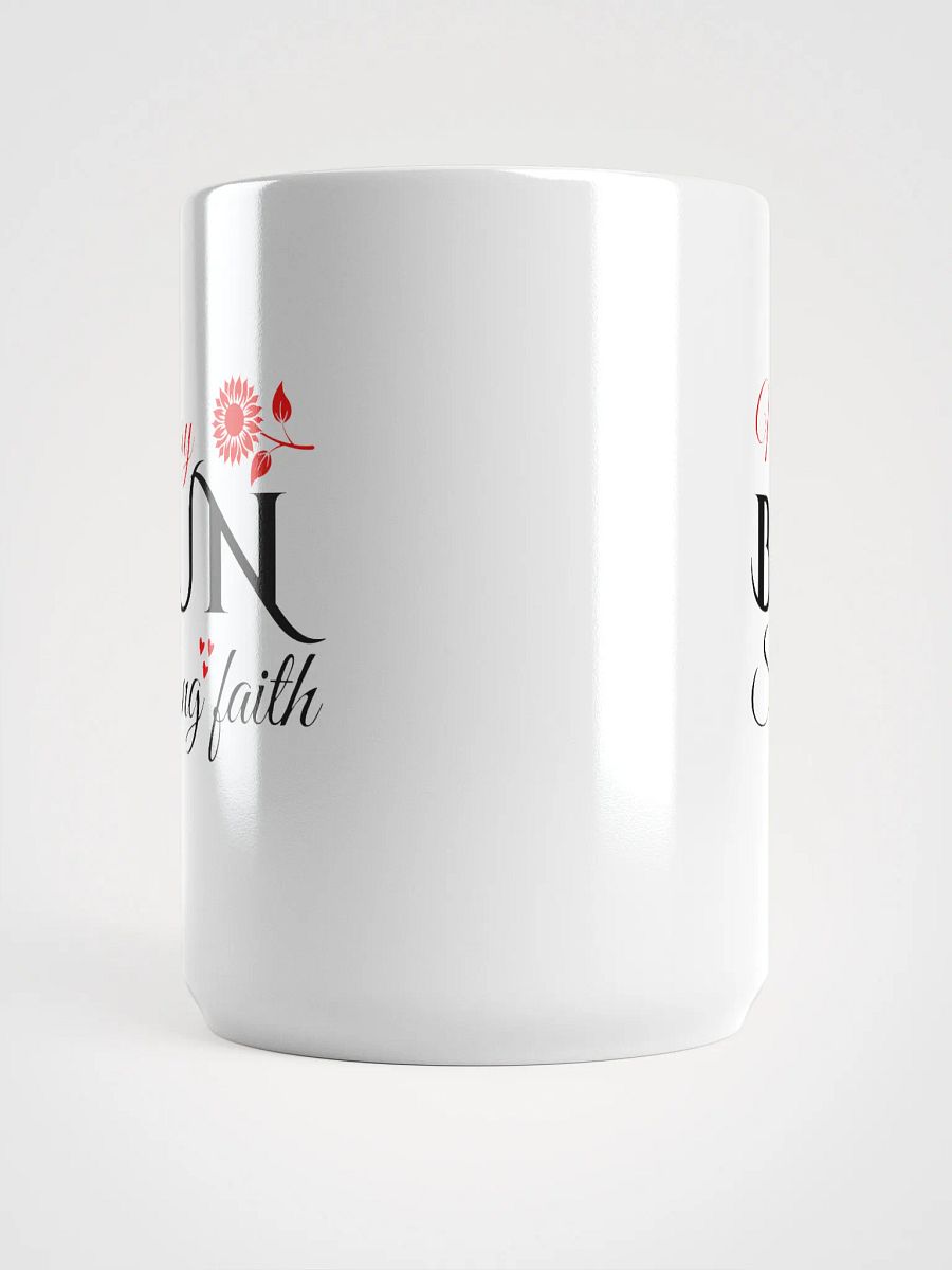Strong Faith White Glossy Ceramic Mug. product image (5)