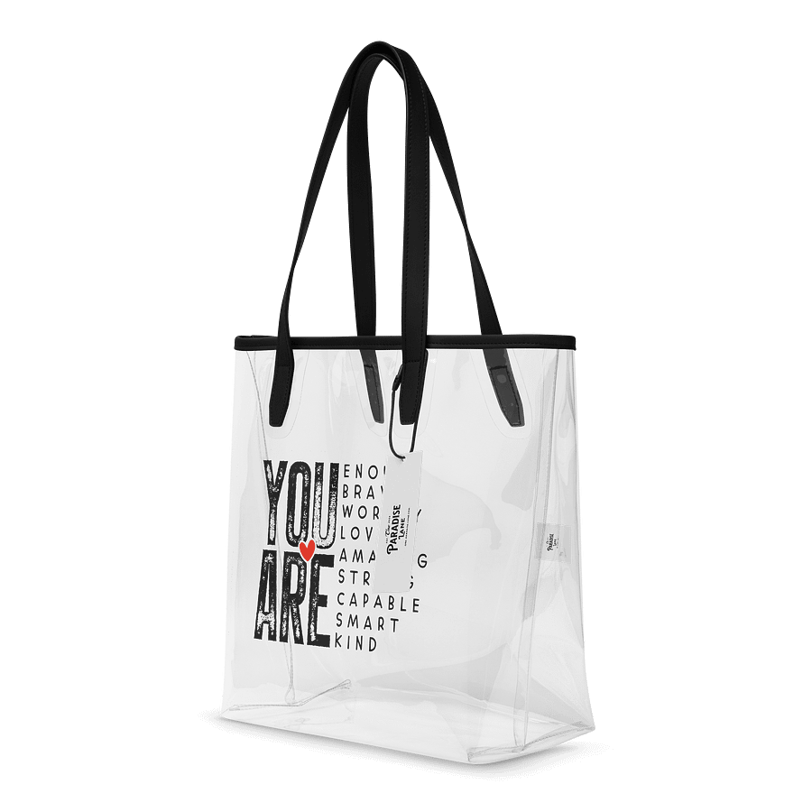 “You Are Enough” Motivational Clear Tote Bag product image (4)