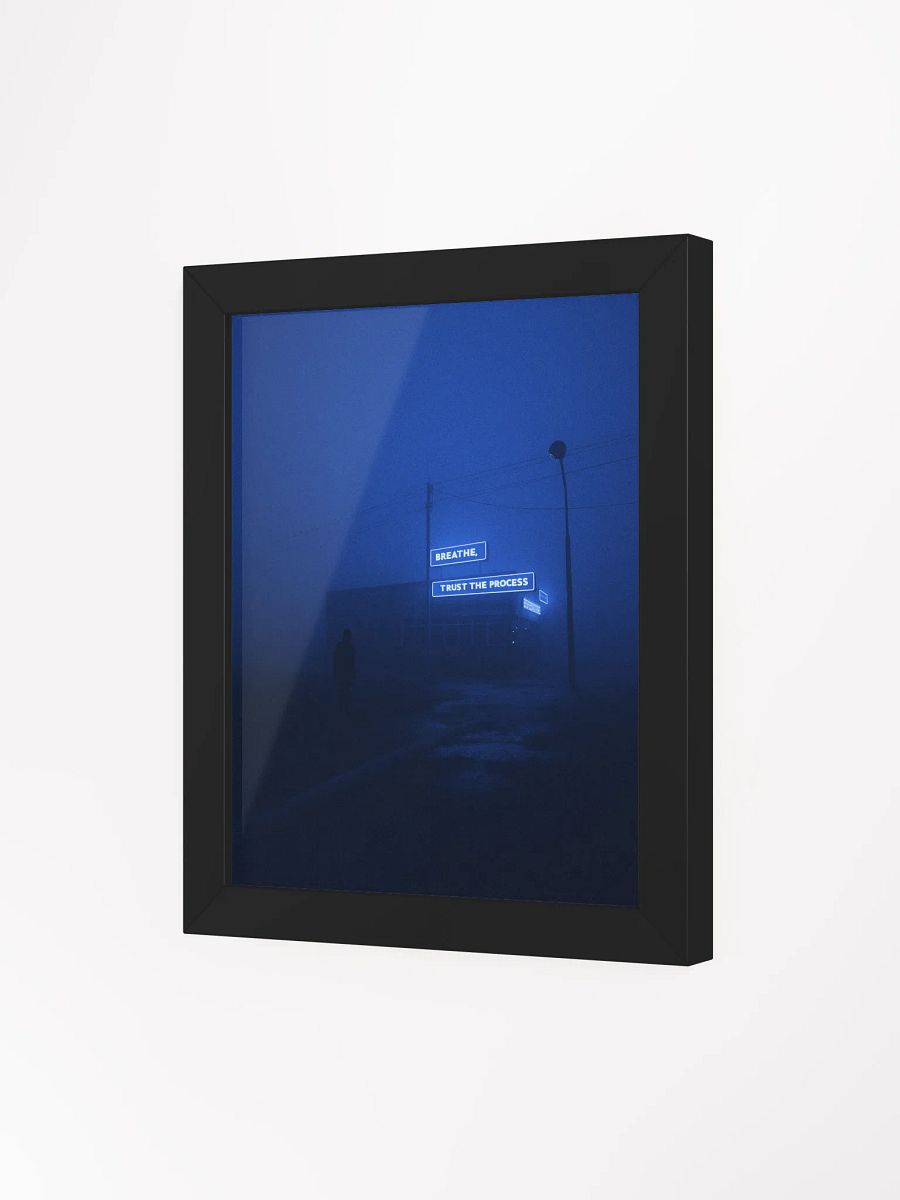 "Breathe, trust the process" Framed Poster product image (32)