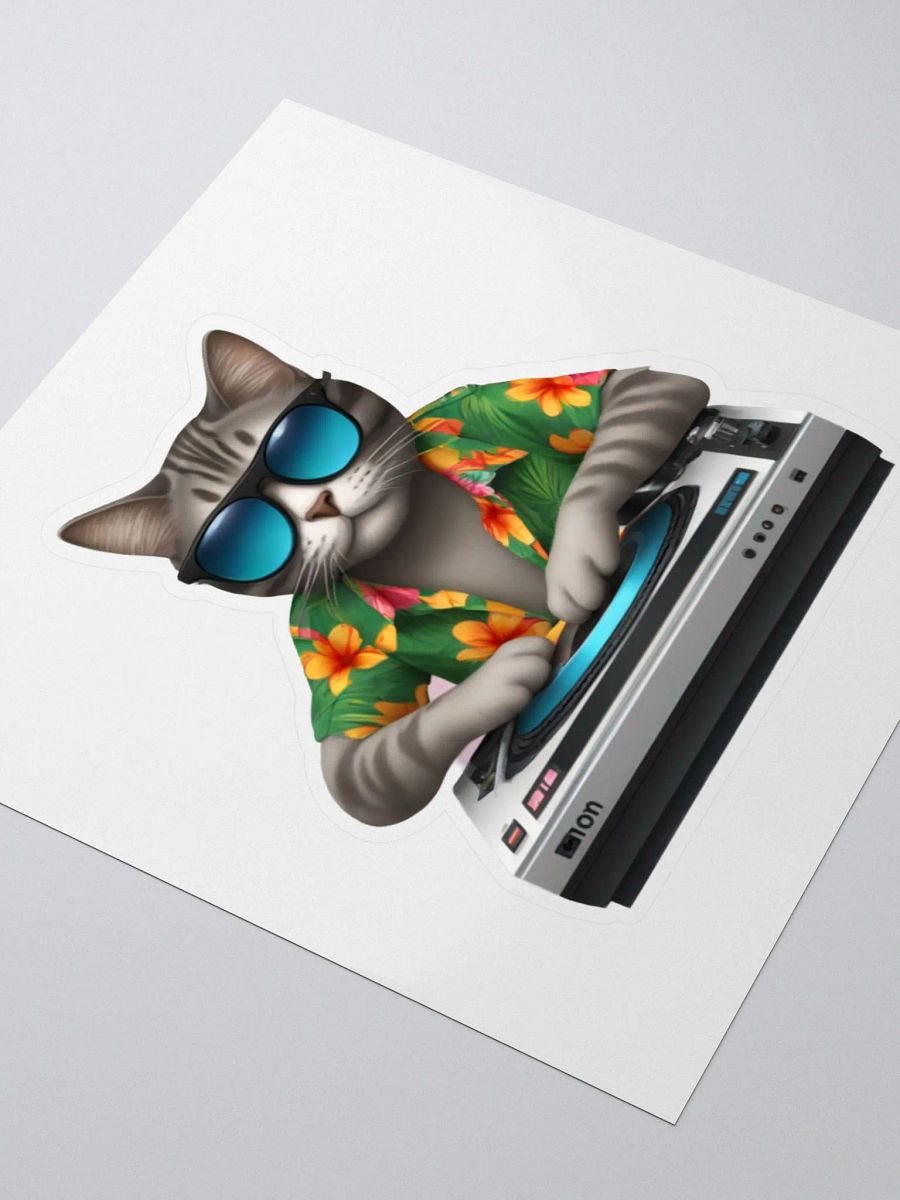 Cat DJ Sticker product image (3)