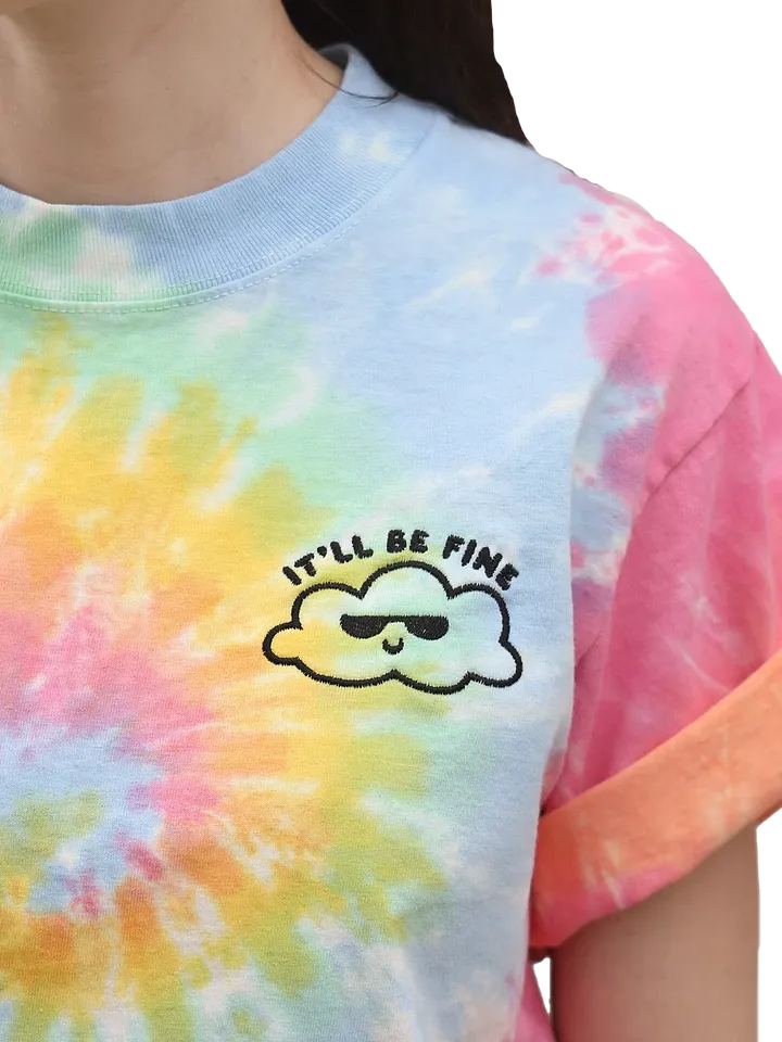 It'll Be Fine Tie Dye Tee - pastel (embroidered) product image (2)