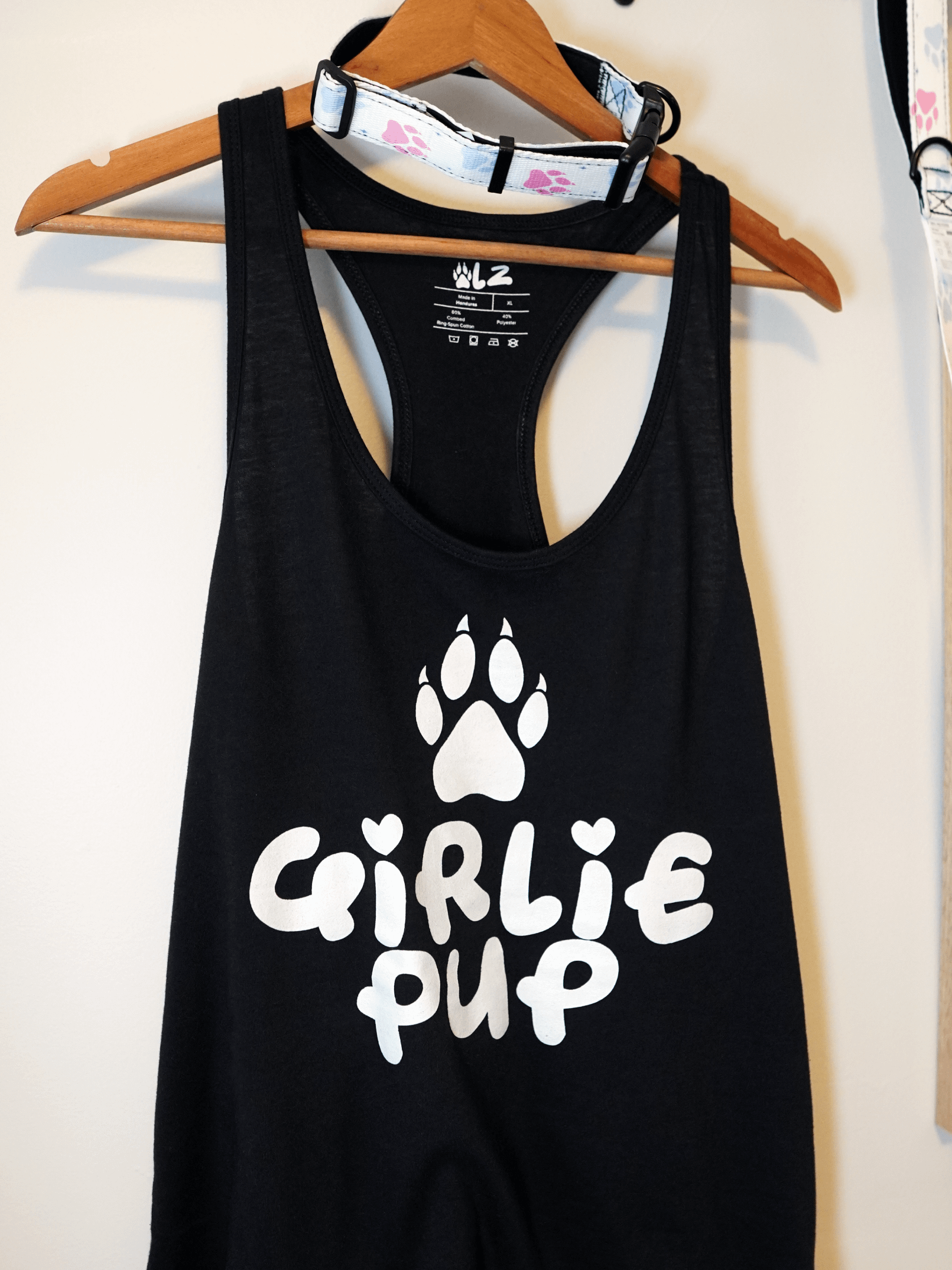 Girlie Pup Paw Racerback Tank Top product image (1)