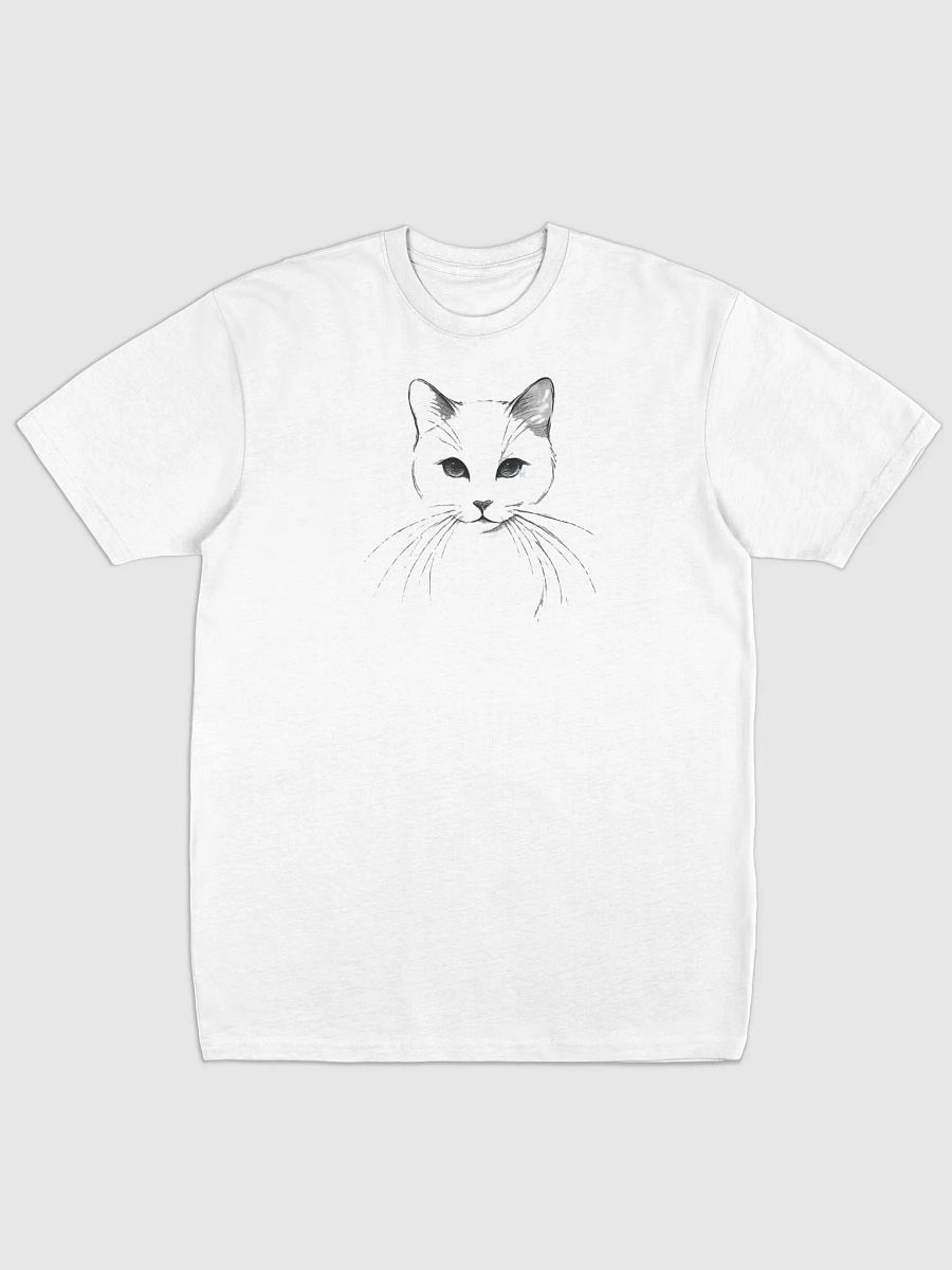 Elegant Feline Sketch Tee product image (3)