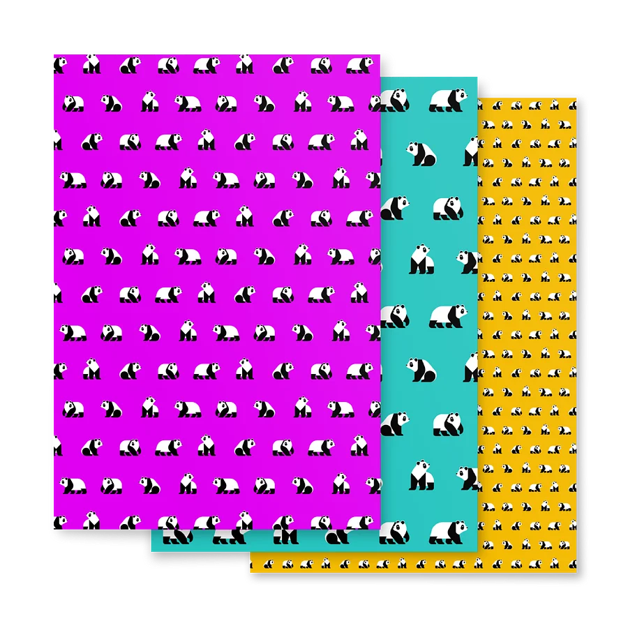 Pandas Are Here Wrapping Paper Image 2