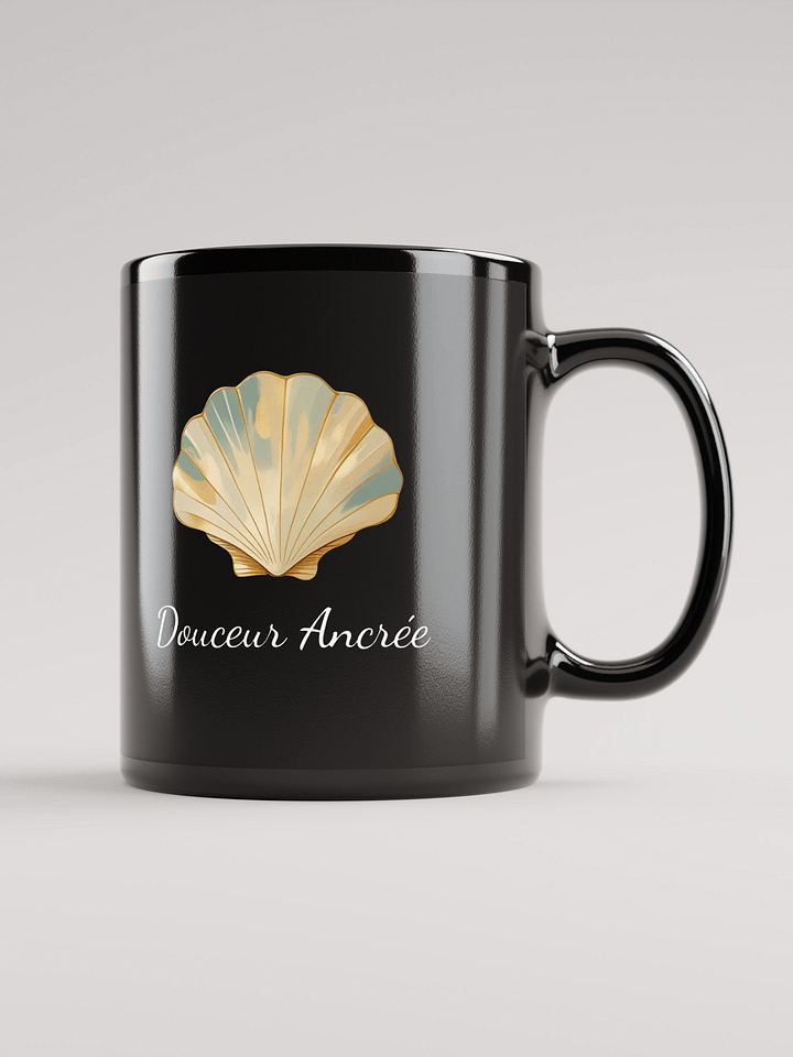 Mug Noir - Douceur Ancrée - Idée Cadeau Orignal product image (1)