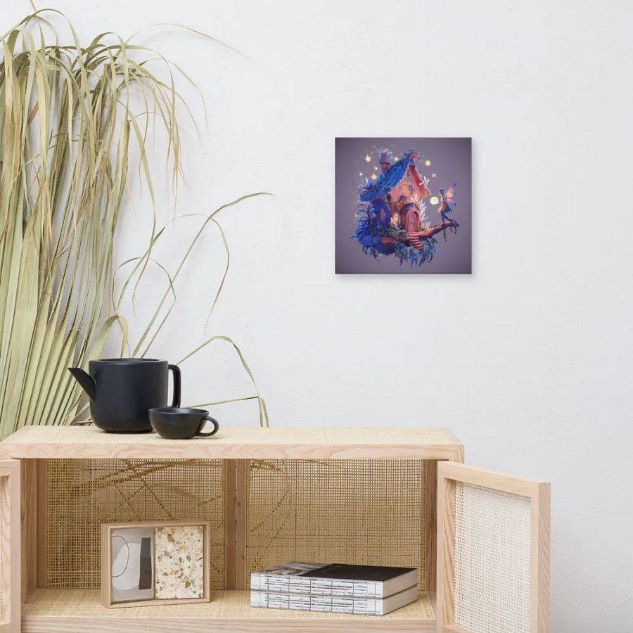 Watercolour Fairy House Art - v12 product image (9)
