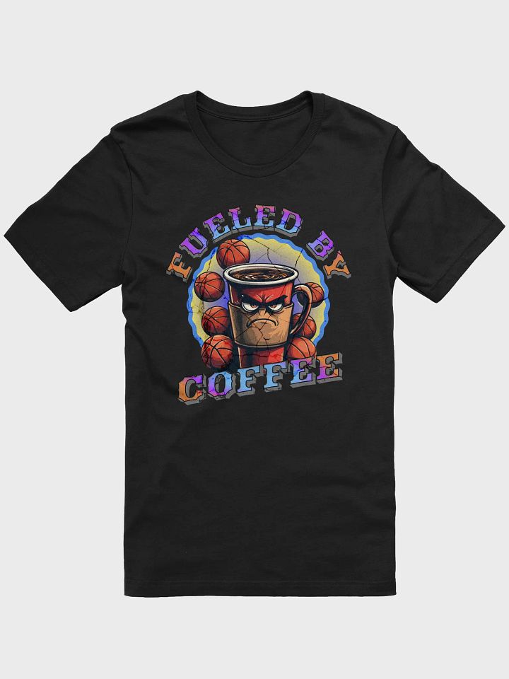 Fueled By Coffee Basketball Cartoon T-Shirt product image (1)