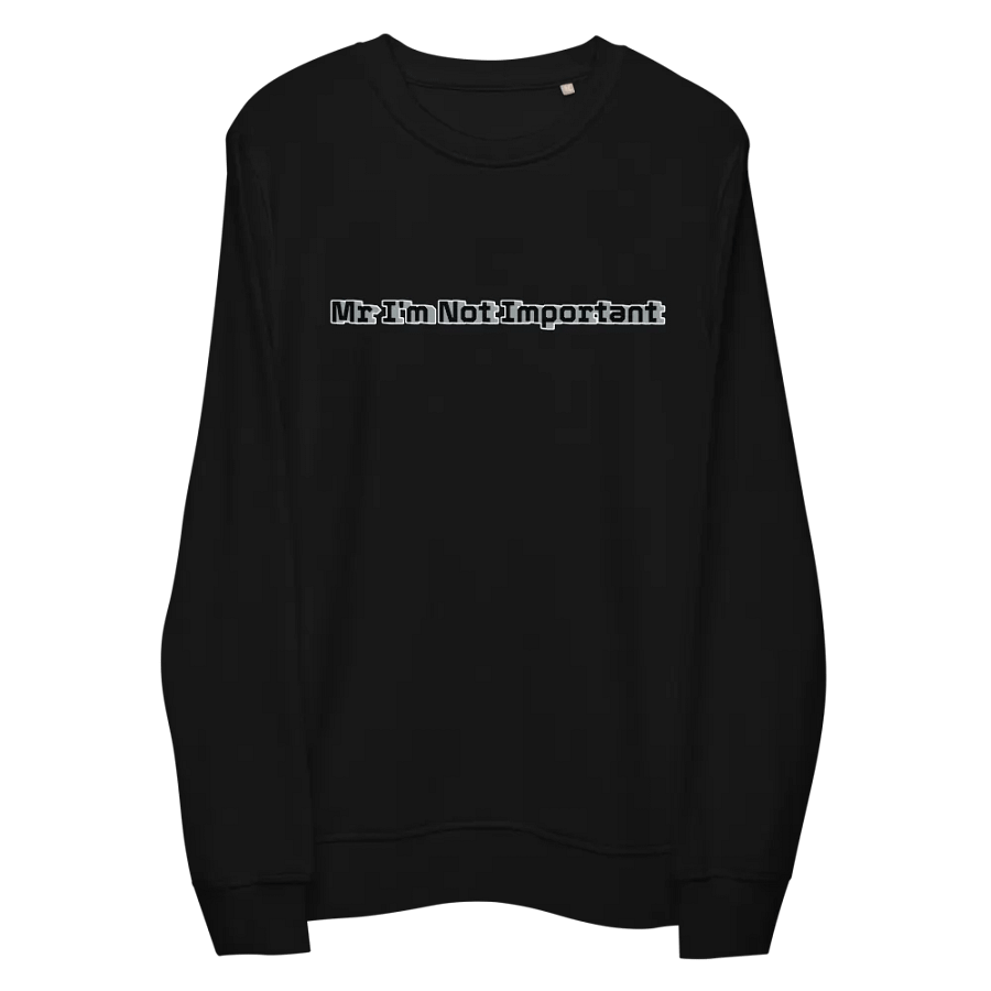 Unisex Organic Sweatshirt - Mr I'm Not Important product image (5)