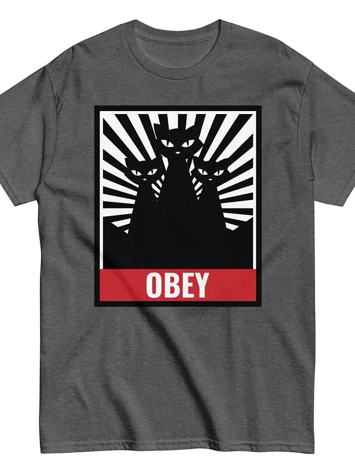 Hypnotic Cat T-shirt OBEY Unisex Sizes product image (1)