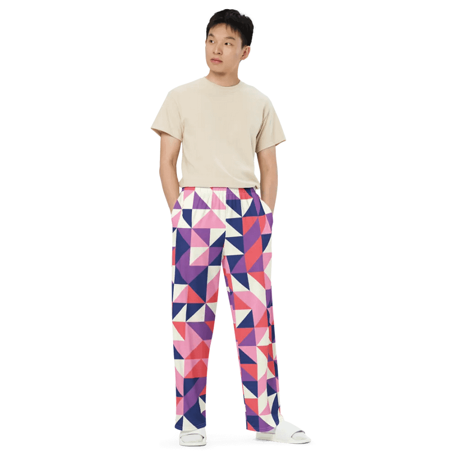 BUIII Dynamic Geometry: Amethyst Dawn Wide-Leg Pants product image (6)