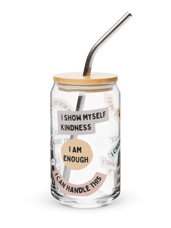 Mindful Affirmations Can-Shaped Glass – 16oz product image (8)