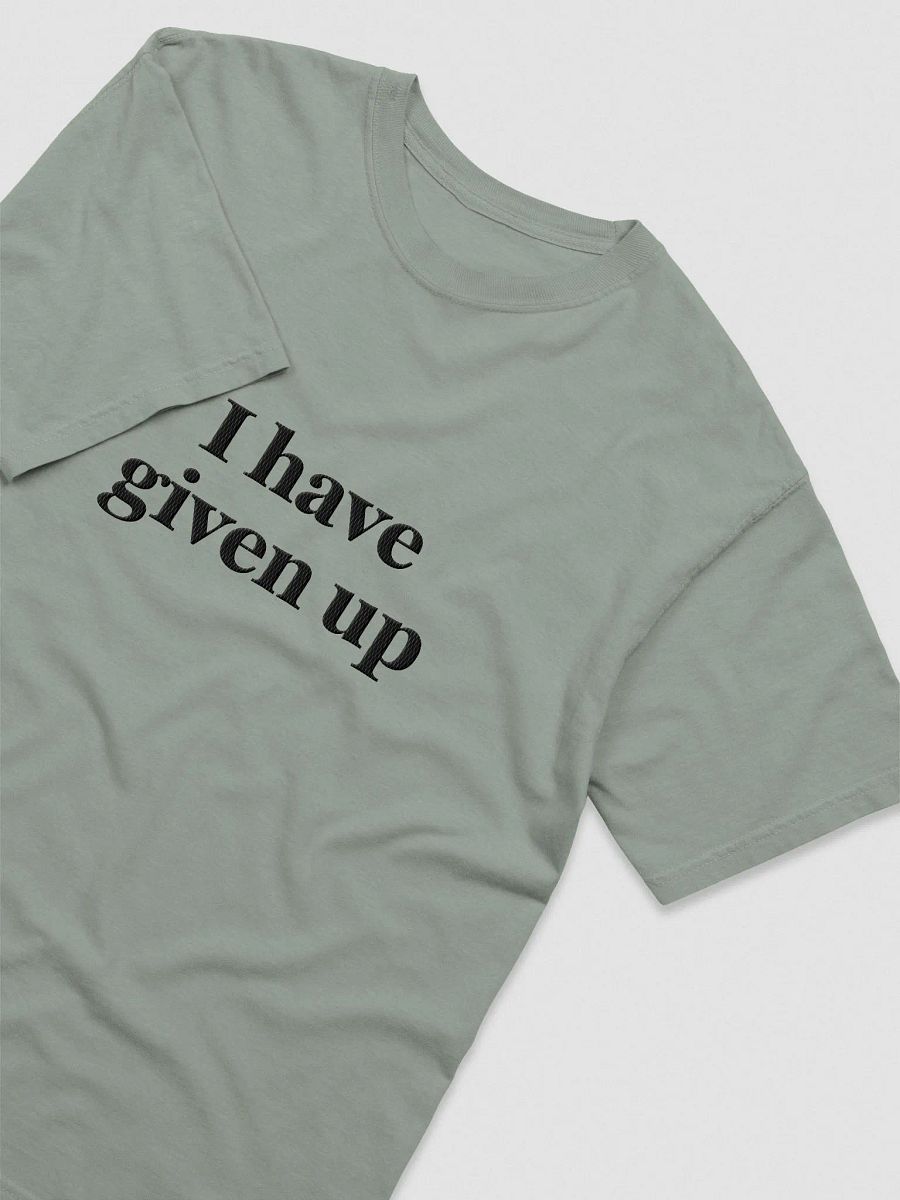 'I Have Given Up' Embroidered Tee product image (3)