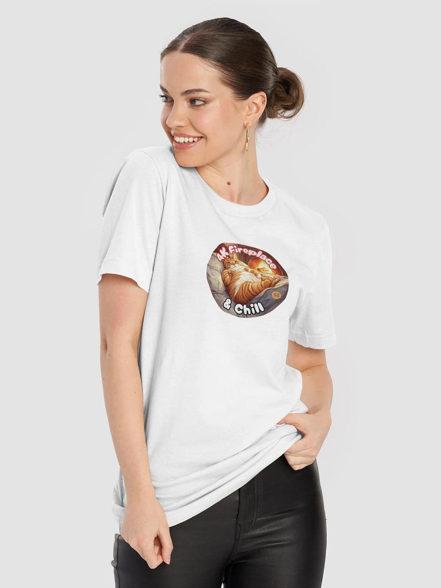 Cozy Cat - 4K Fireplace & Chill | Tee product image (3)