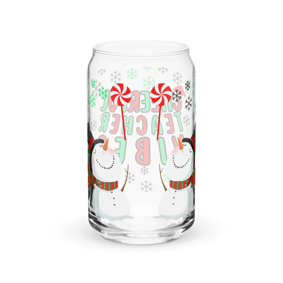 Cheerful Teacher Vibes Can-Shaped Glass product image (38)