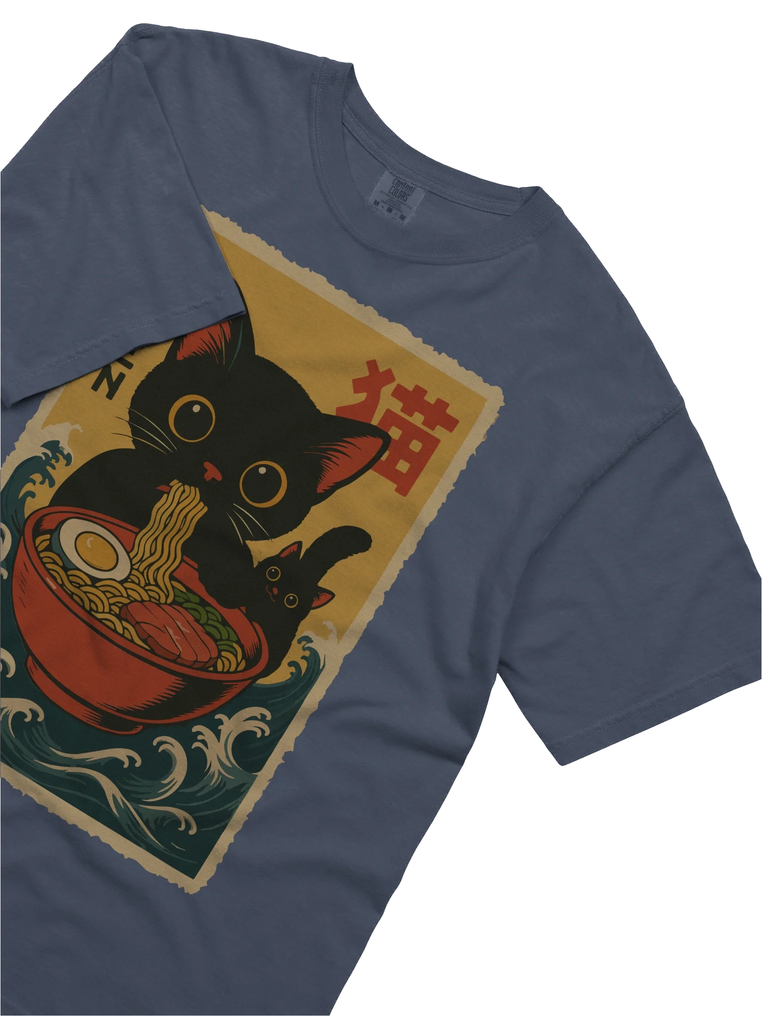 Black Cat Ramen Wave Charming Vintage Japanese Style product image (58)