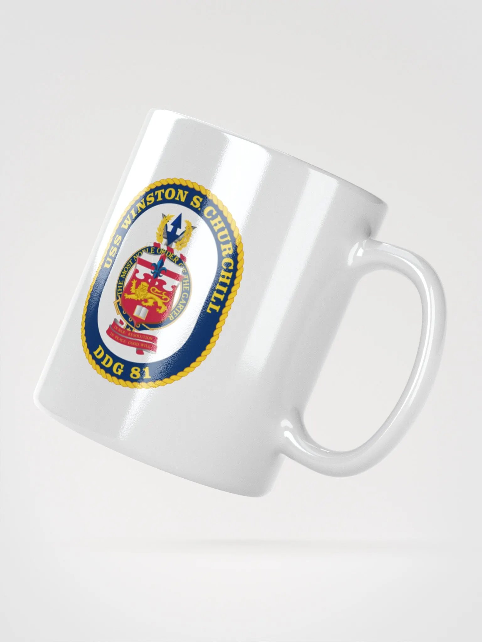 USS Winston S. Churchill DDG 81: White Coffee Cup product image (2)
