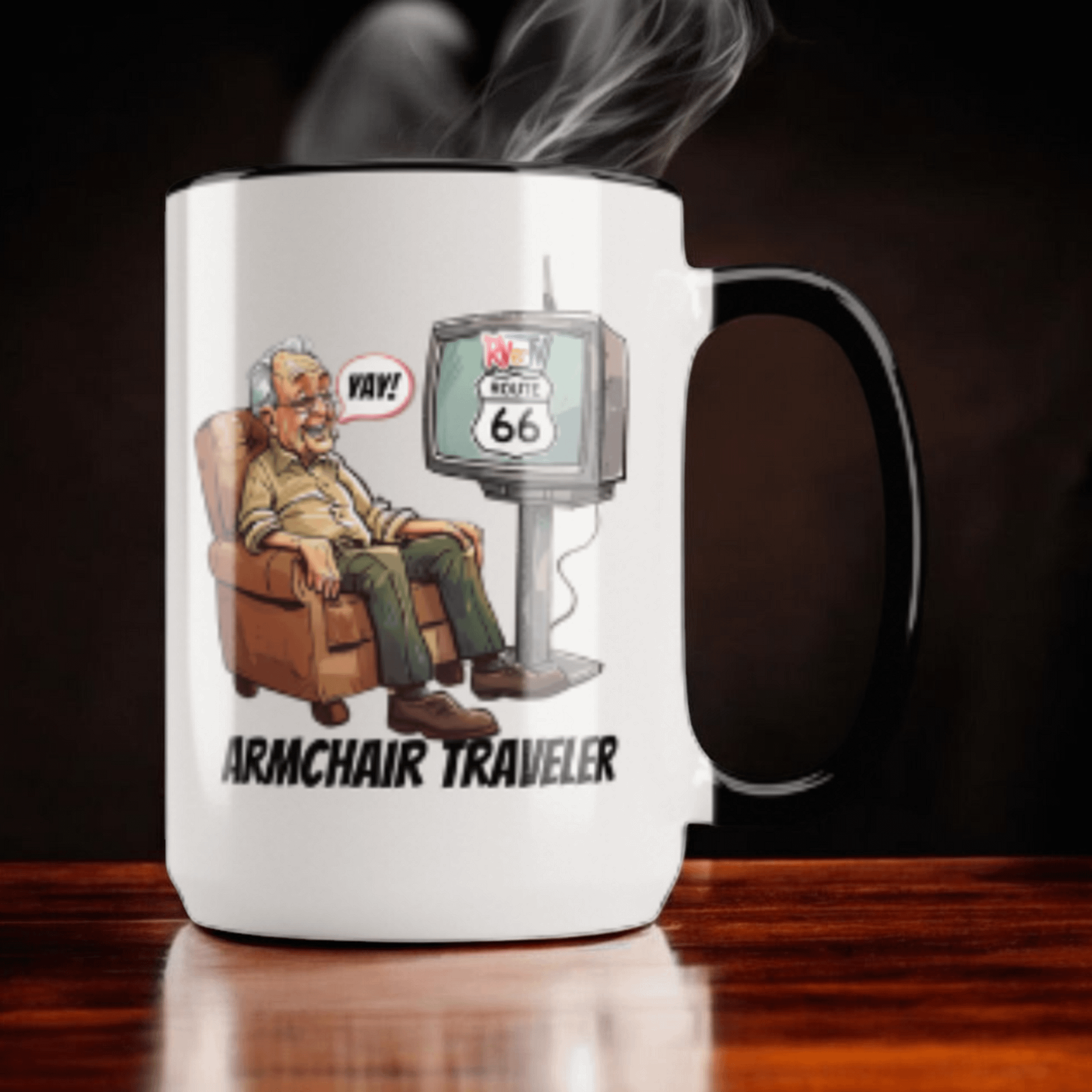 Armchair Traveler Grandpa - Coffee Mug product image (1)