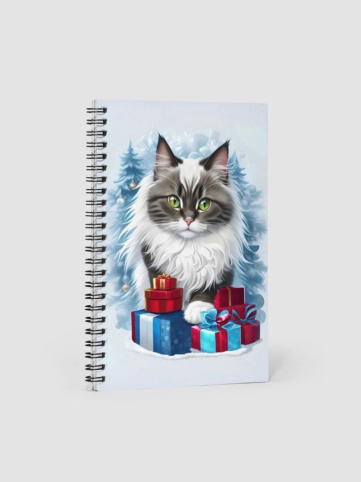 Christmas Kitty Surprise Spiral Notebook product image (1)