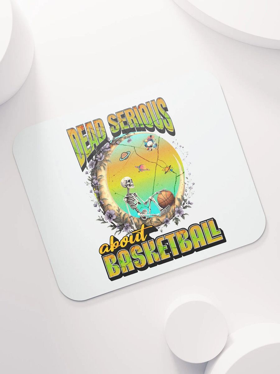 Dead Serious About Basketball Skeleton Cosmic Mouse Pad product image (5)