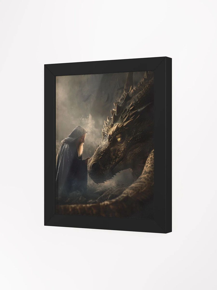 Sorcerer and his dragon 01 - Framed High Quality Matte Poster product image (16)