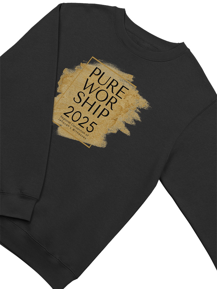 Pure Worship 2025 Regional Convention Sweatshirt – Minimalist Gold Design product image (2)