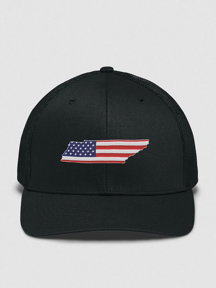 American Flag Tennessee State Trucker Hat product image (1)