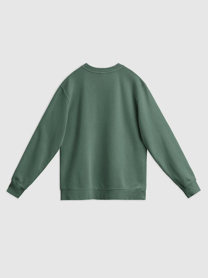 HABITUAL INSTIGATOR (sage long-line design) printed pigment crewneck product image (13)