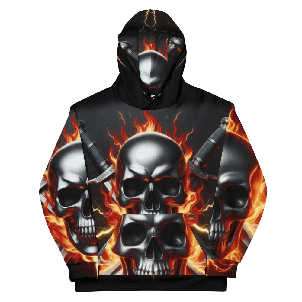 Skull Fury - Unisex Skull Hoodie #23 product image (11)
