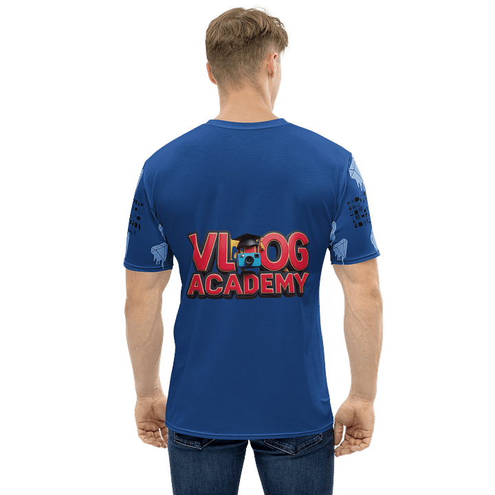 Blue Vlog Academy All-Over Print Crew Neck T-Shirt product image (1)