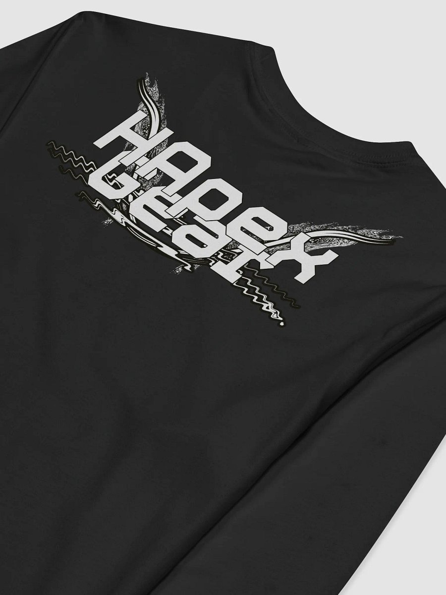 Premium Fitted Long Sleeve Crew - White HApex Gear White Logo product image (4)