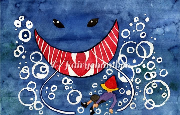 Pinocchio And The Monster Original Illustration product image (1)