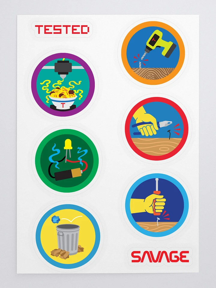 Shop Tool Fails (de)Merit Sticker Sheet product image (1)
