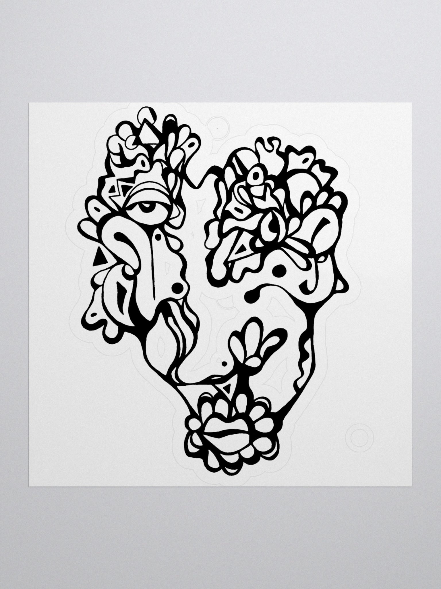 XPLOSIVE STICKER [BLACK & WHITE] product image (1)