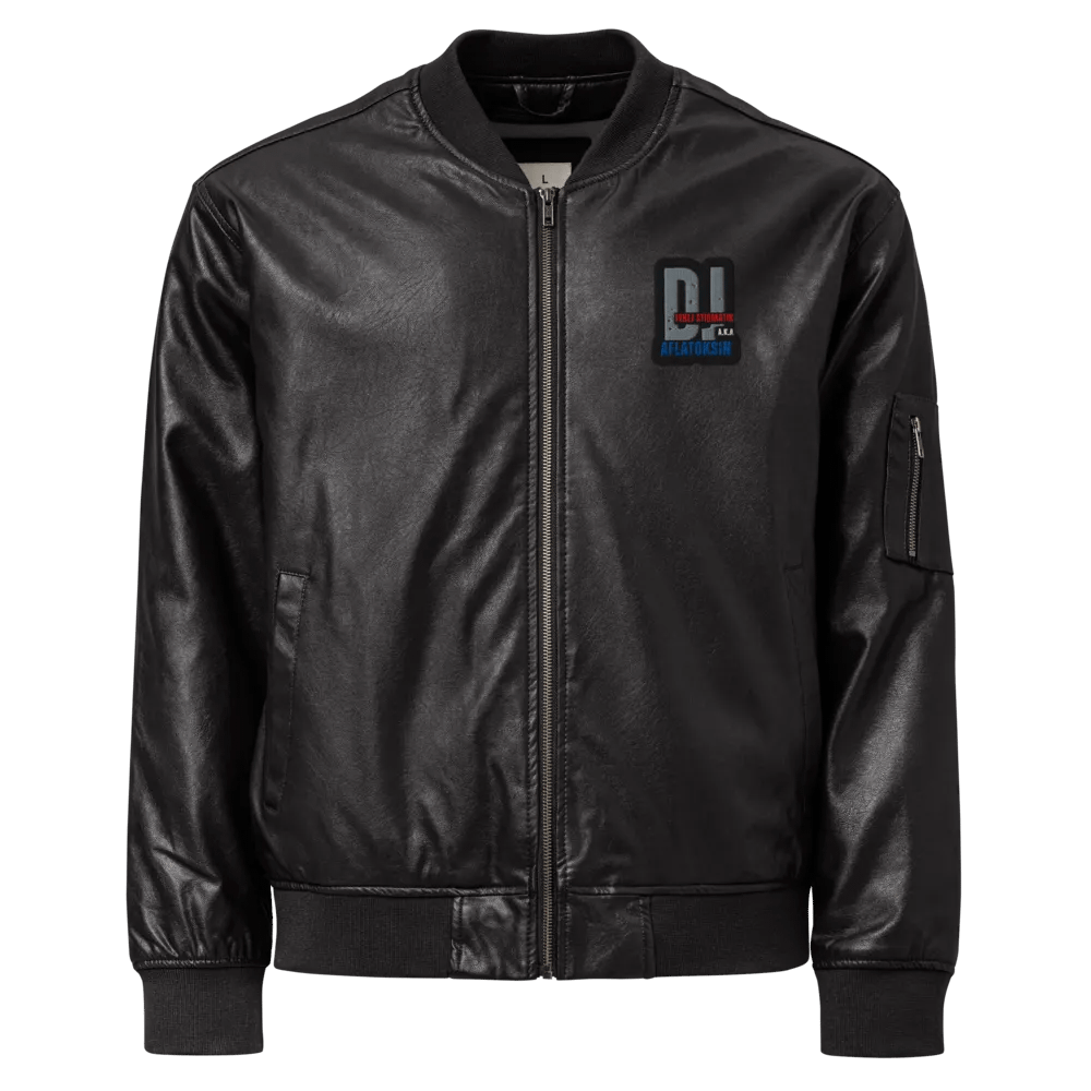 Stylish Stigmatik Faux Leather Bomber Jacket product image (1)