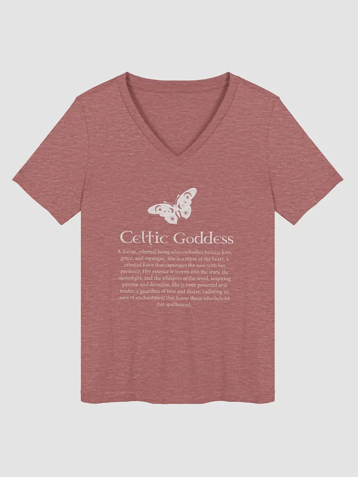 Celtic Goddess One-Sided, Butterfly Relaxed Fit V-Neck product image (1)