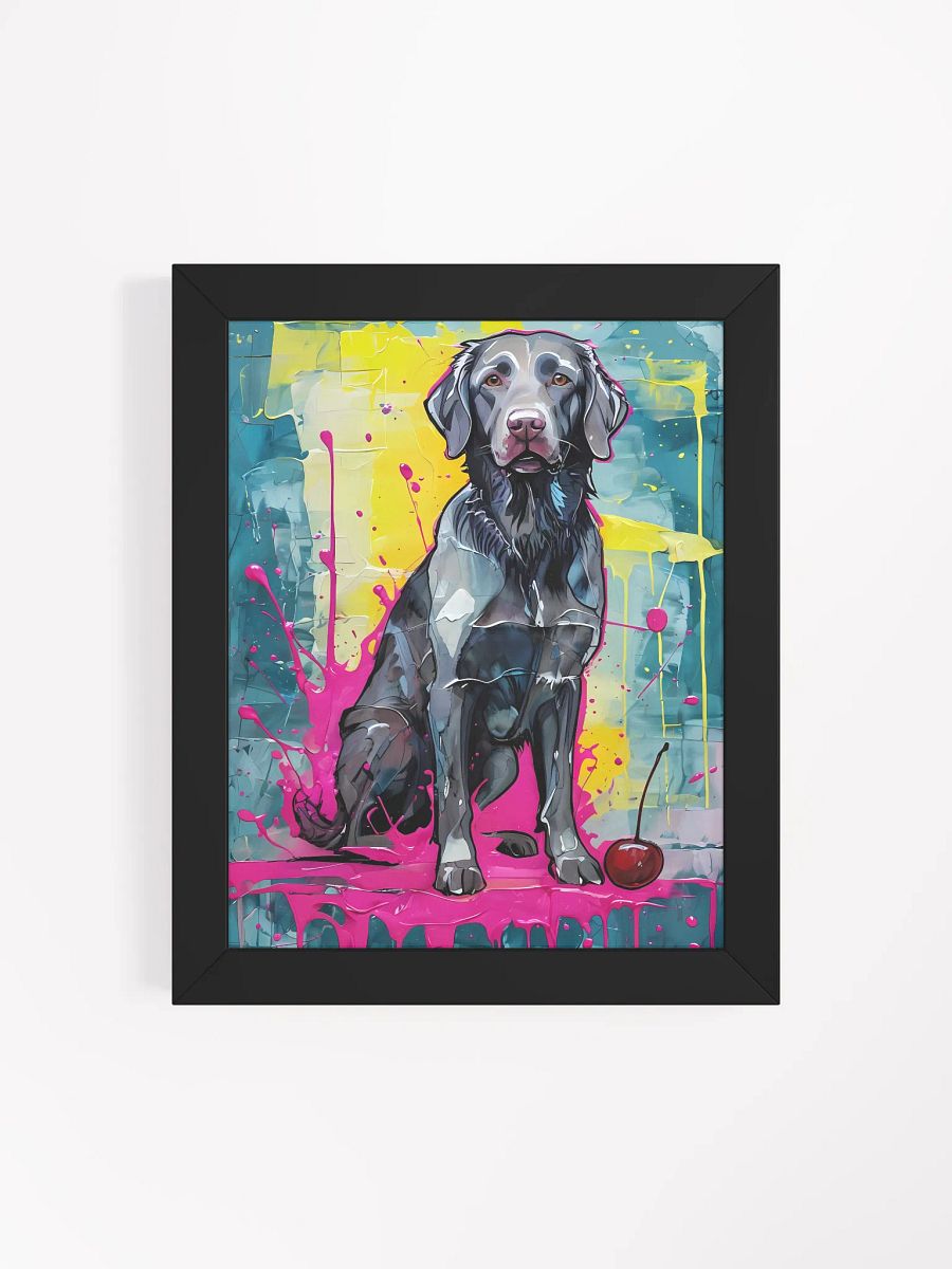 Colorful Retriever Dog Chaos, Framed Poster product image (5)