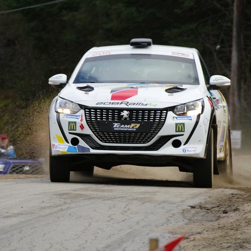Some more rally action from the #rallyofthetallpines with the appearance of none other than @maxmcrae18 with the #peugeot208r...