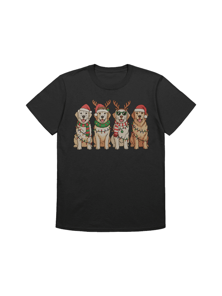 Golden Retriever Christmas Tee | Gift for Golden Retriever Mom & Dad product image (1)