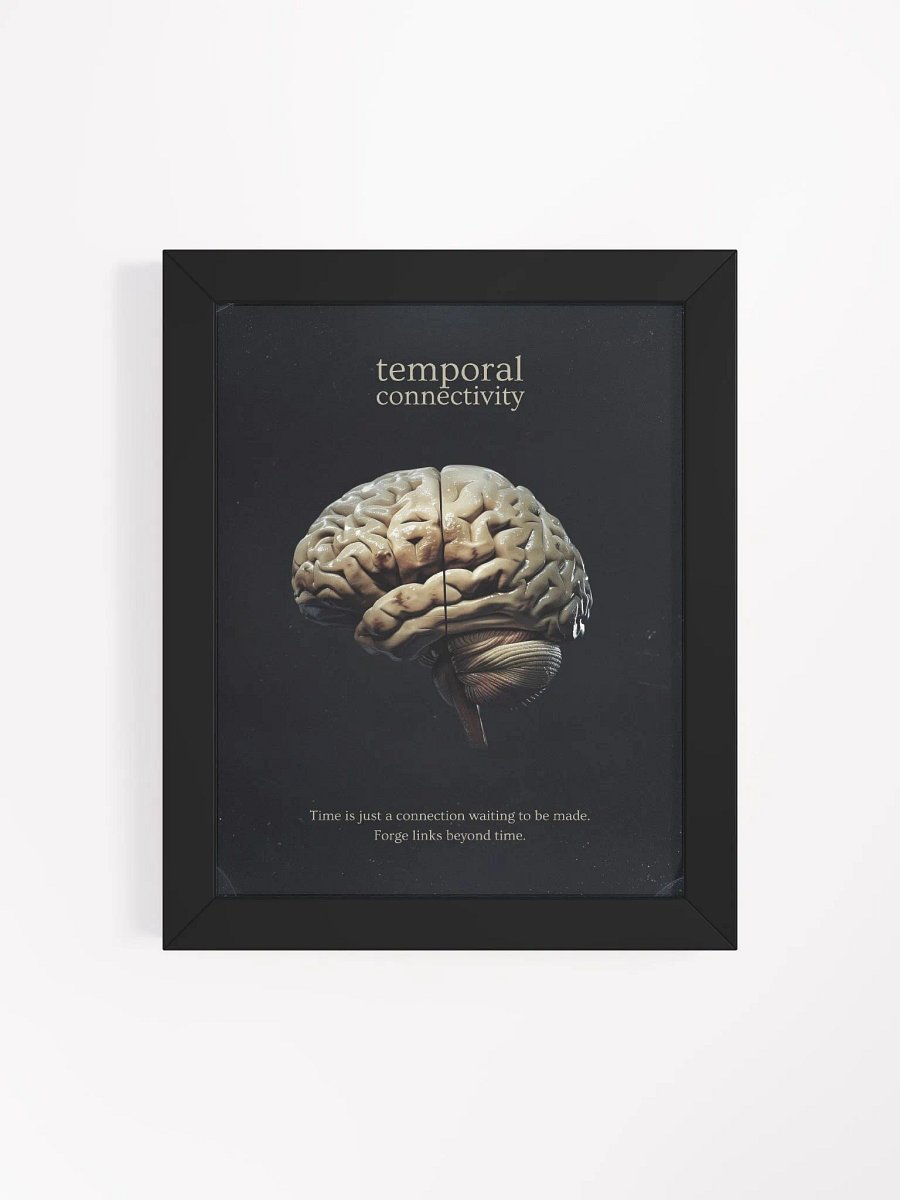 Temporal Connectivity Brain Art Poster product image (4)