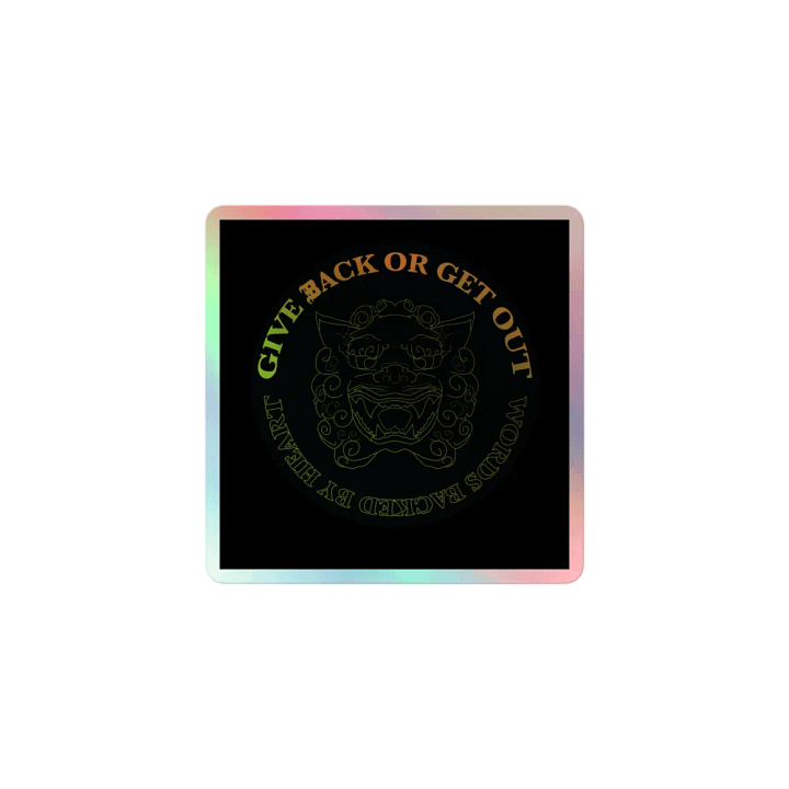 Foo Dog holographic sticker 1 product image (1)